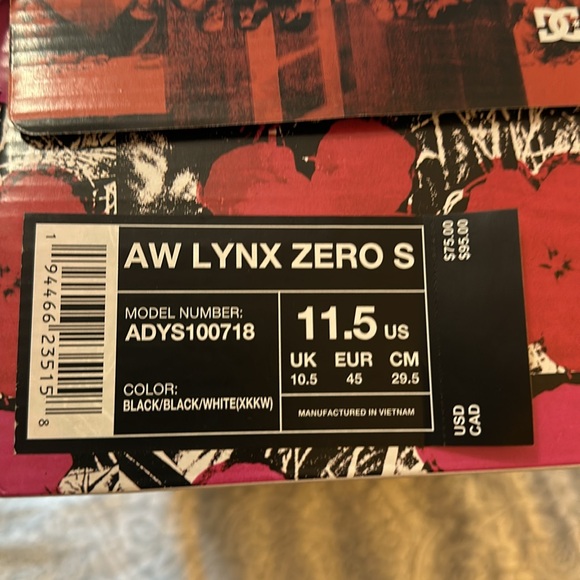 DC / Andy Warhol AW Lynx Zero S Men’s 11.5 US - Picture 6 of 7